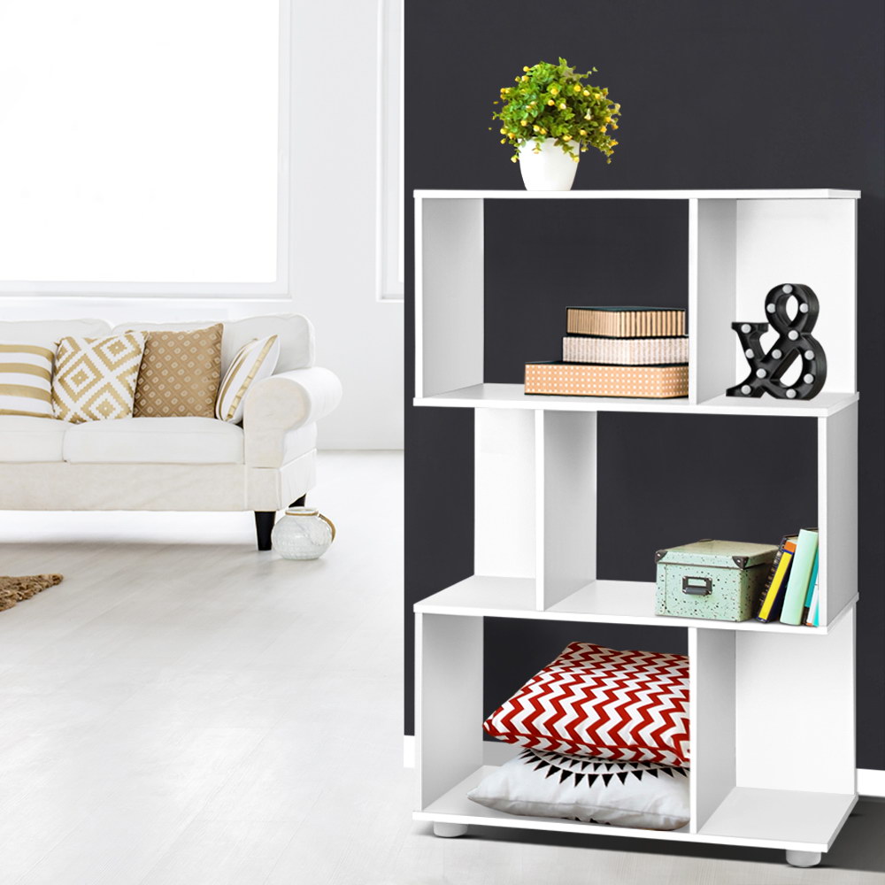 Artiss Nina 3-Tier Bookshelf White