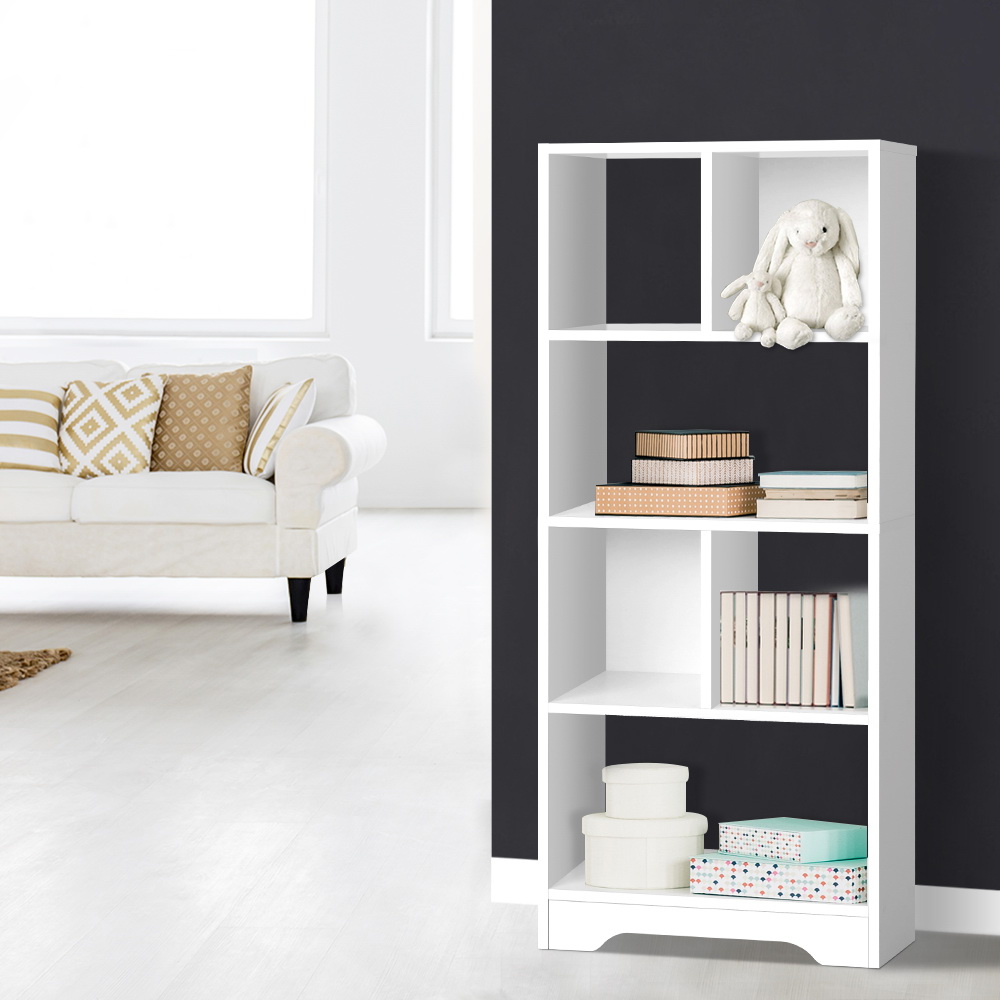 Artiss Ana 6-Tier Bookshelf White