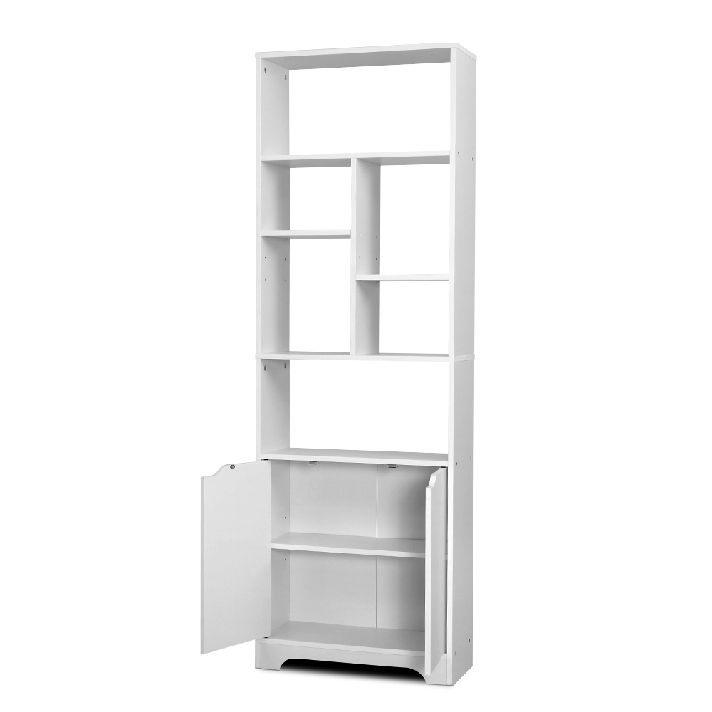 Artiss Gina Bookshelf with Cabinet White view 5