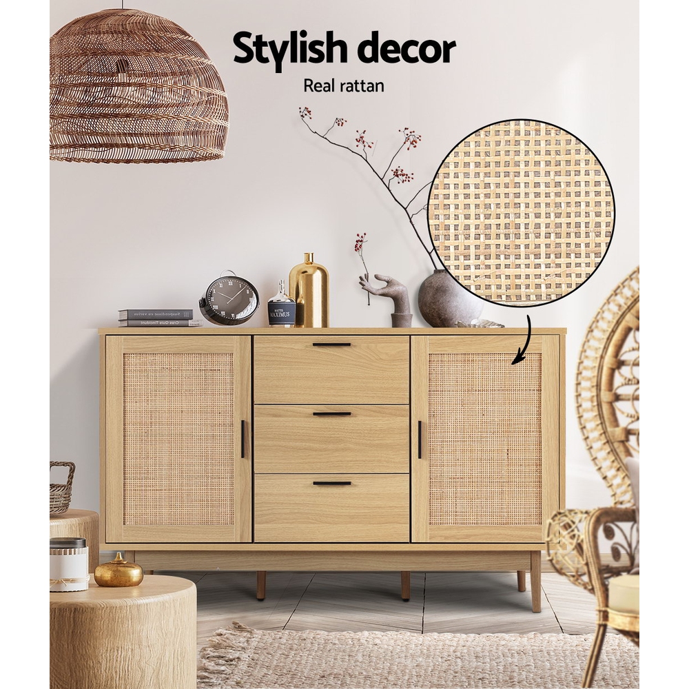 Artiss Rattan Buffet Sideboard Briony Oak view 5