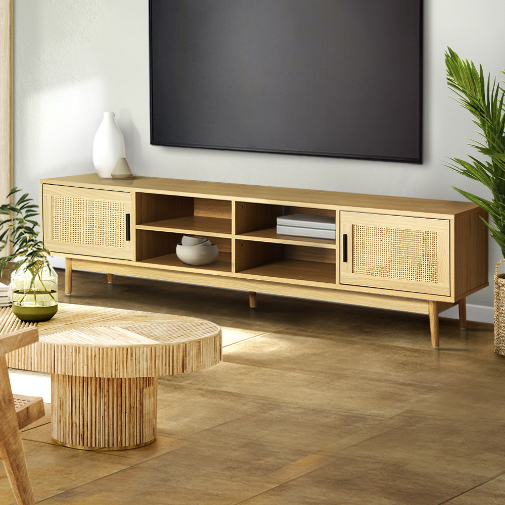 Artiss Cole Rattan TV Cabinet Entertainment Unit 180cm