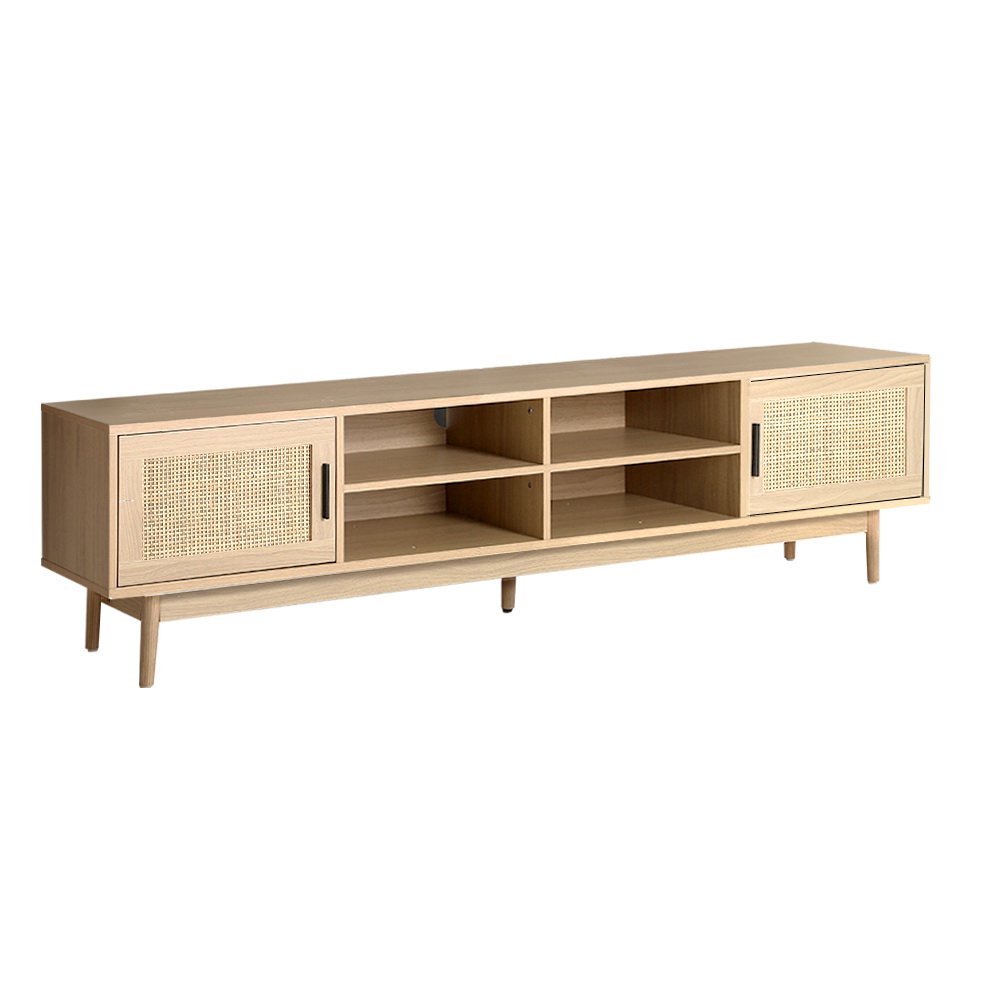 Artiss Cole Rattan TV Cabinet Entertainment Unit 180cm view 3