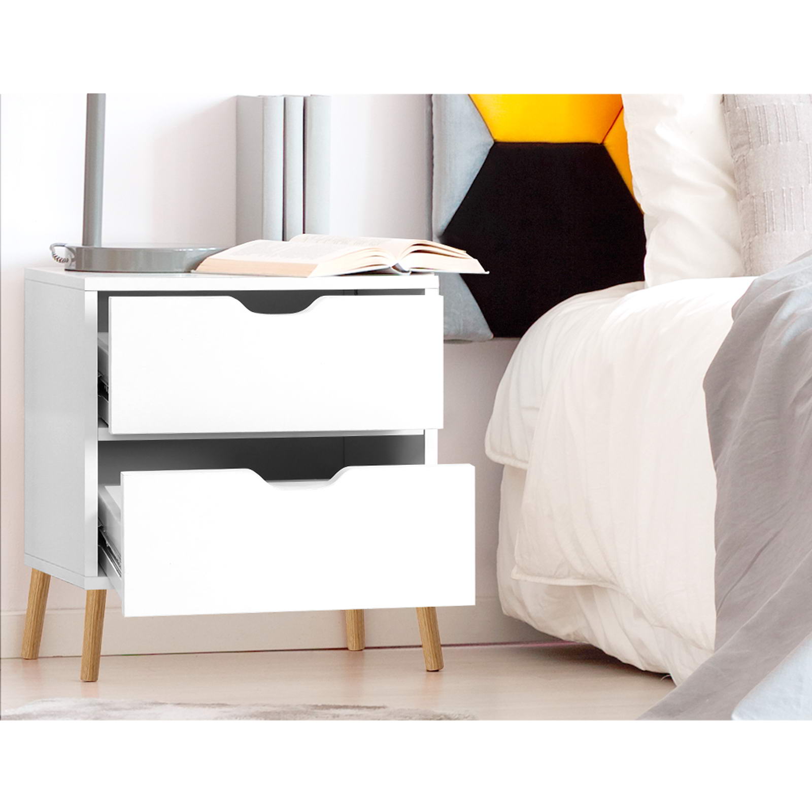 Artiss BODEN Bedside Table, Single or Pair view 5