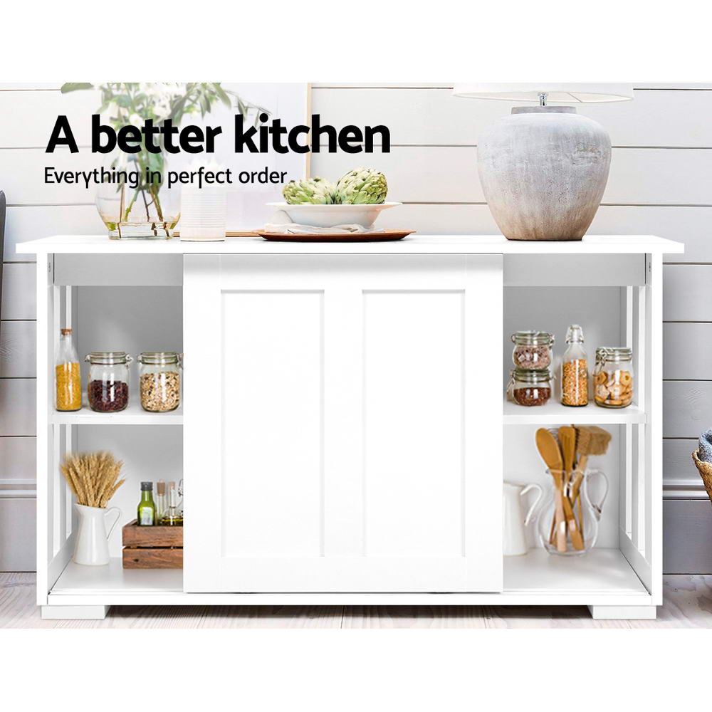 Artiss Sera Buffet Sideboard with Sliding Doors White view 5