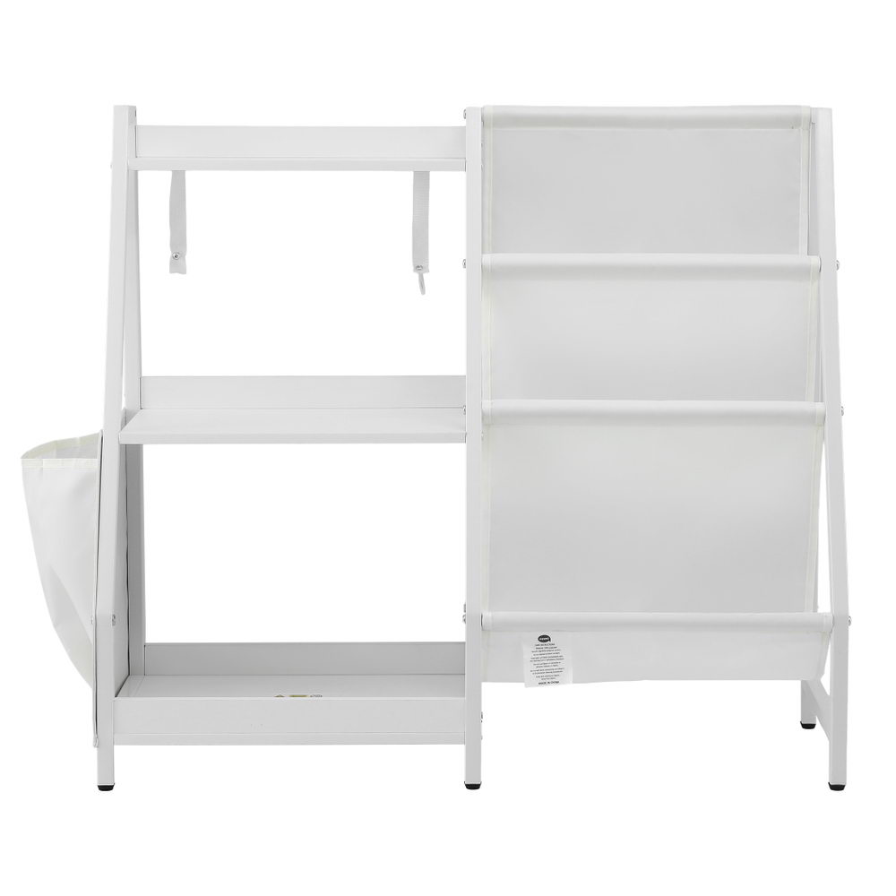 Keezi 3-Tier Kids Bookshelf with Sling Book Racks view 4