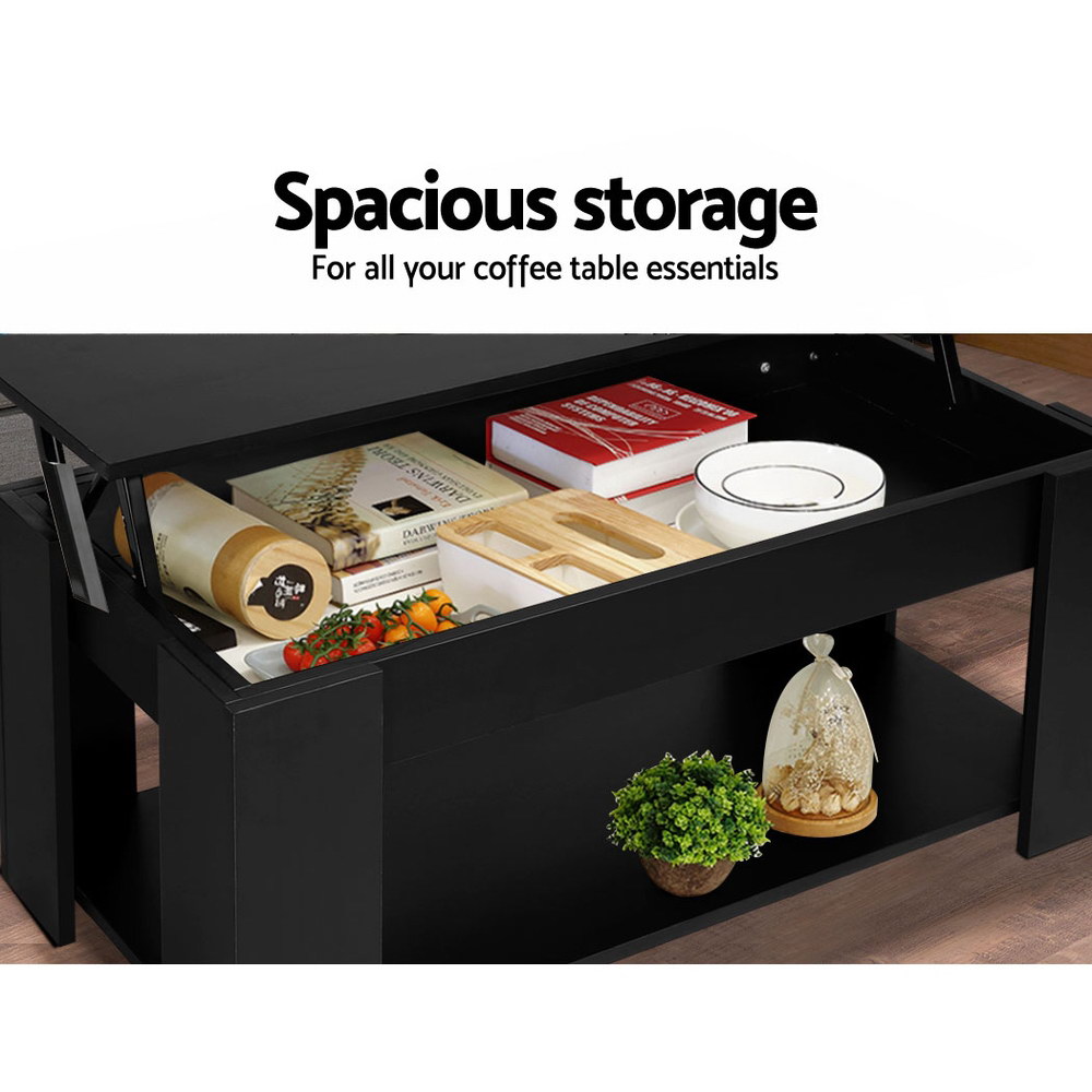 Artiss Lift-Top Coffee Table with Storage view 5
