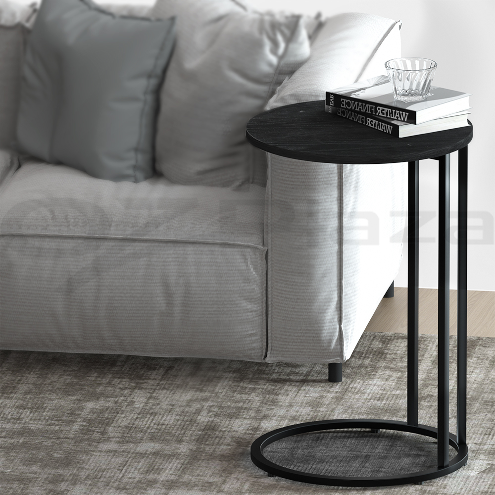 Artiss Martha Round Black Coffee Table