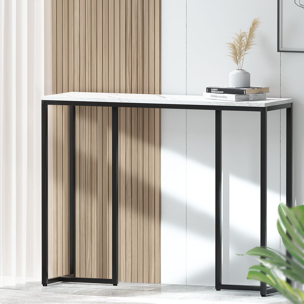Artiss Frenisha Console Table Marble Effect