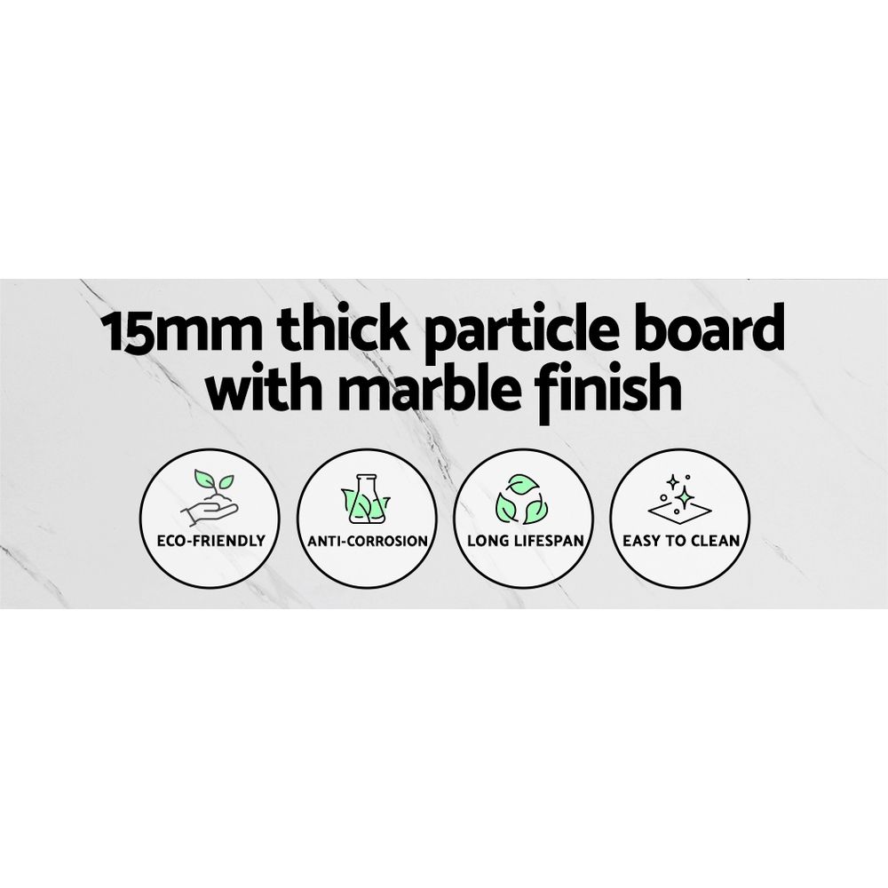 Artiss Frenisha Console Table Marble Effect view 5