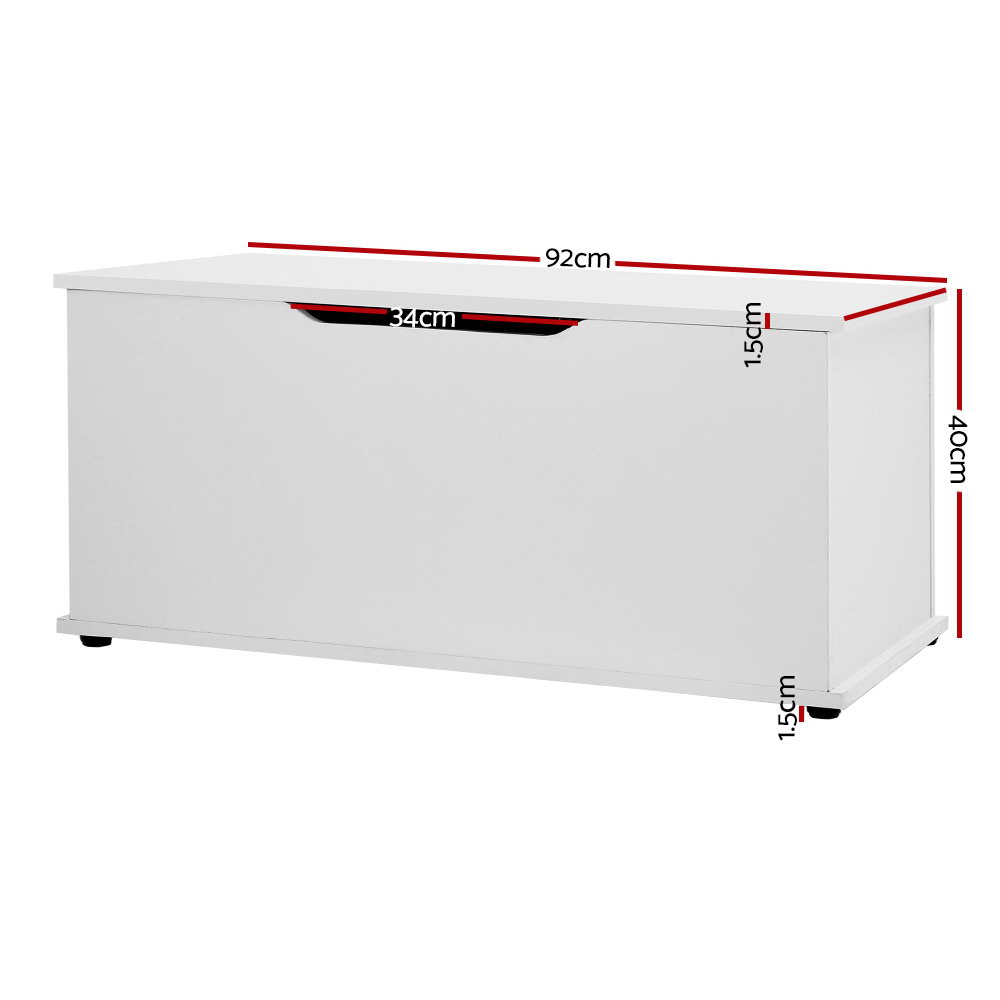 Keezi Toy Box Chest 92cm Clothes Storage Cabinet view 2