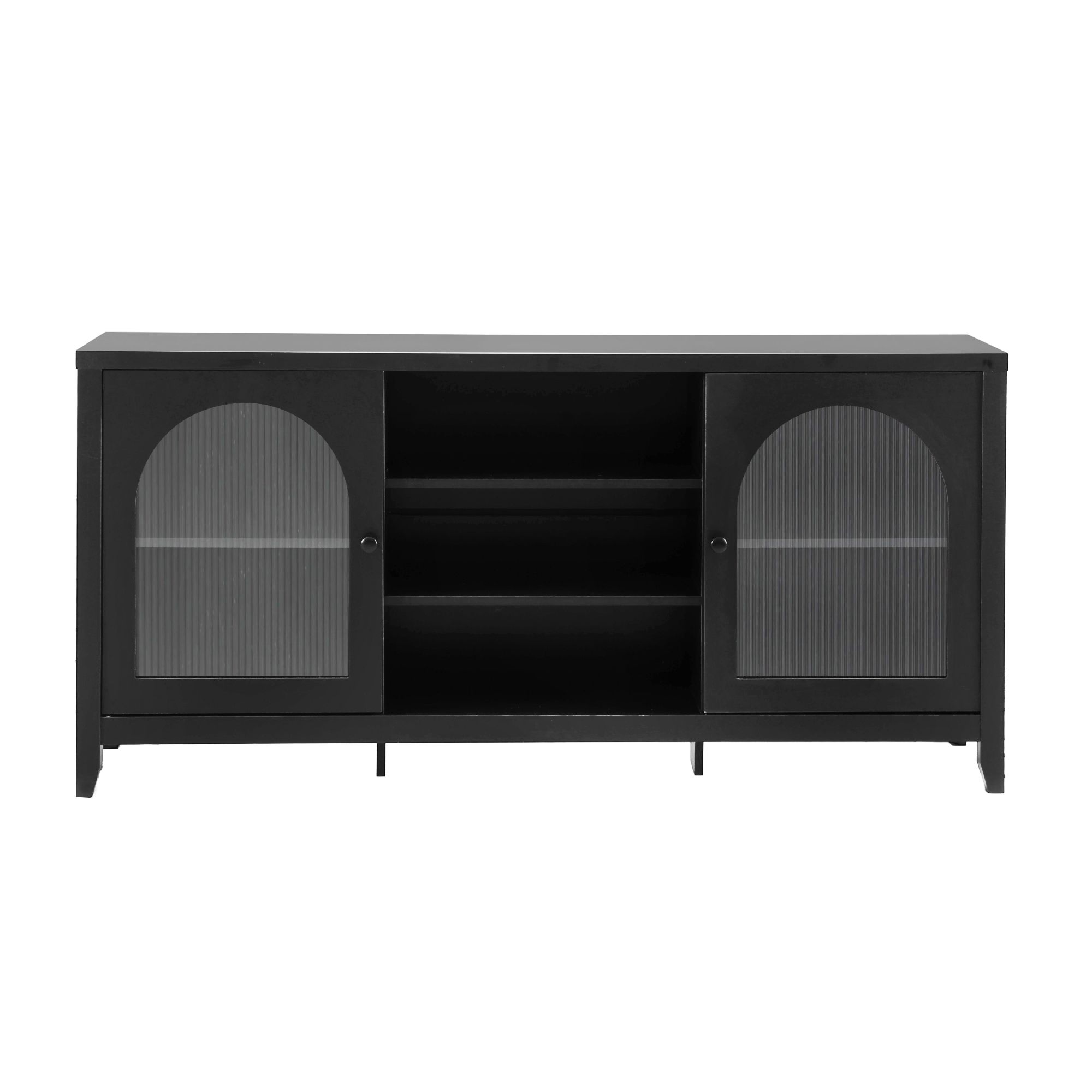 Artiss Buffet Sideboard with Double Doors Black view 4