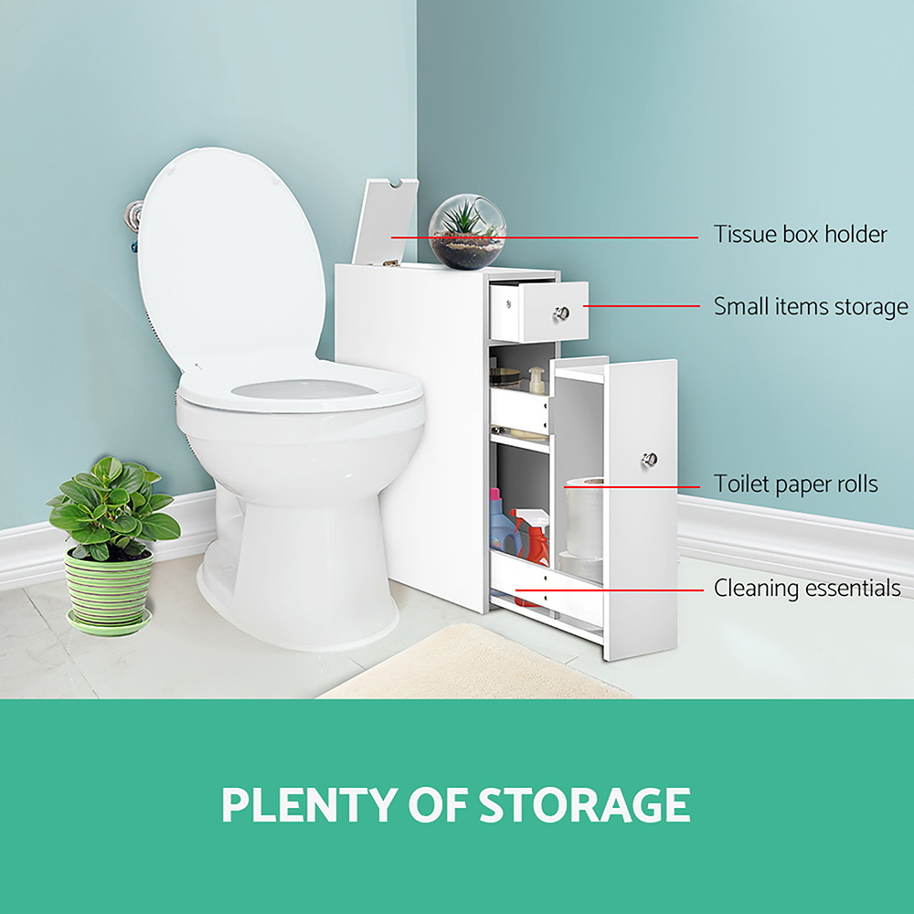 Artiss Bathroom Storage Cabinet Tissue Holder view 3
