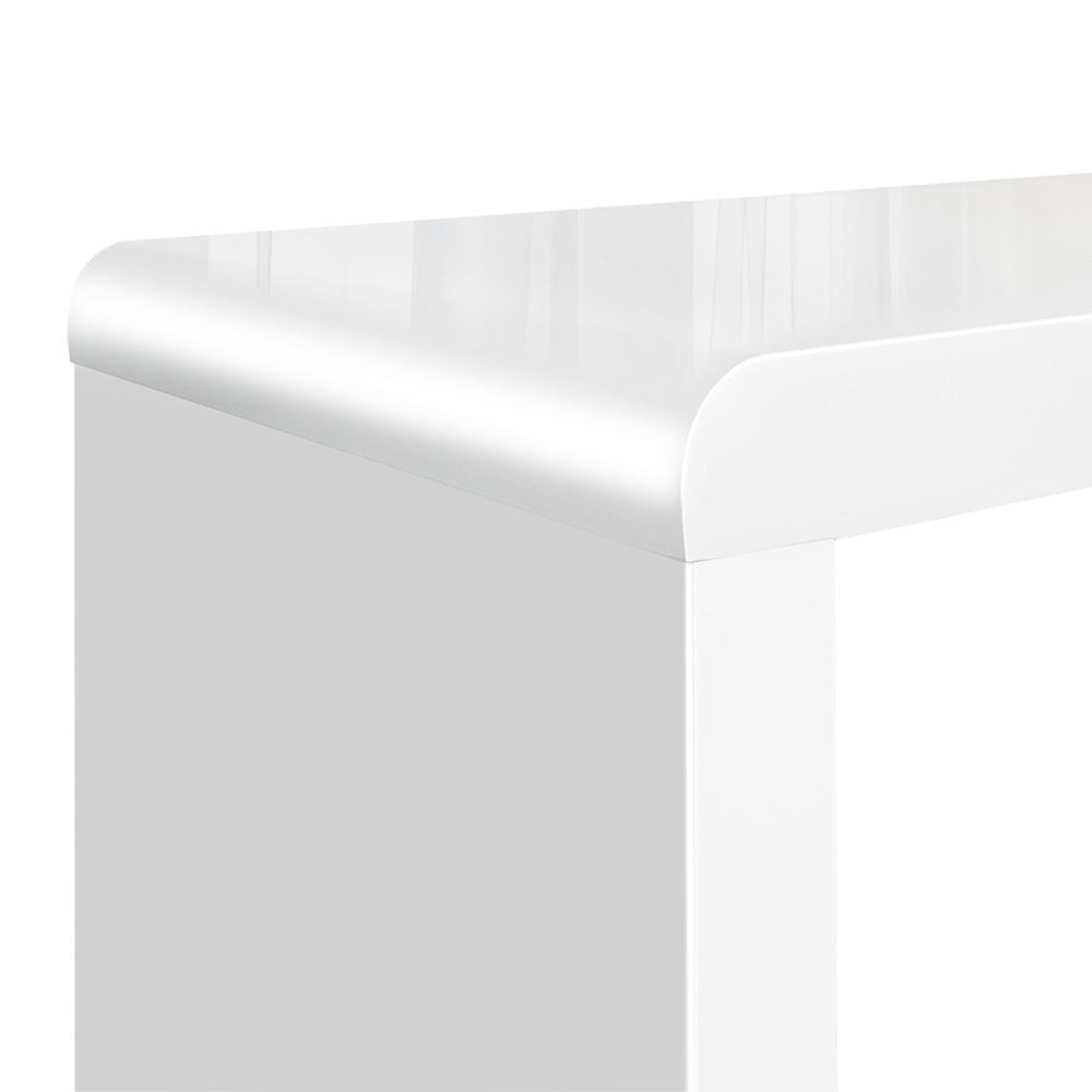 Artiss Nesting Coffee Table Set of 3 Glossy White view 3