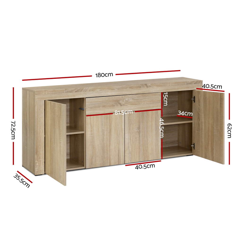 Artiss Dana Oak Buffet Sideboard view 3