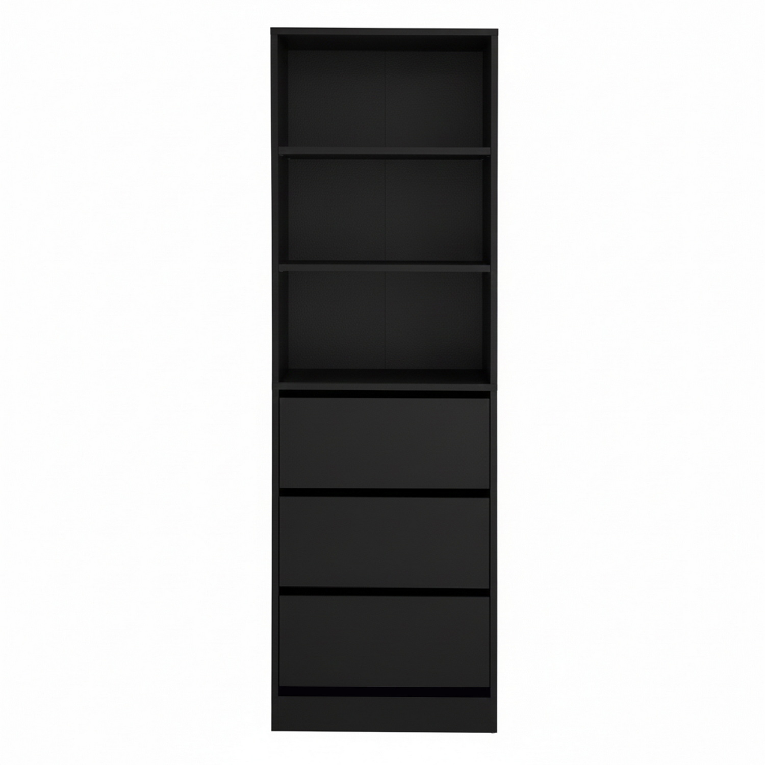 Artiss 3 Chest of Drawers Tallboy Cabinet, Black view 4