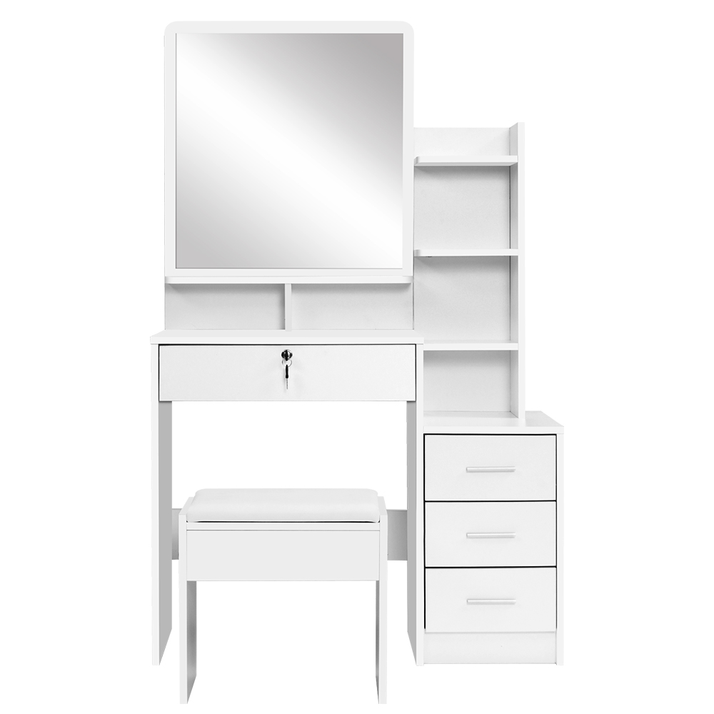 Artiss Dressing Table Stool Set, 4 Drawers view 5