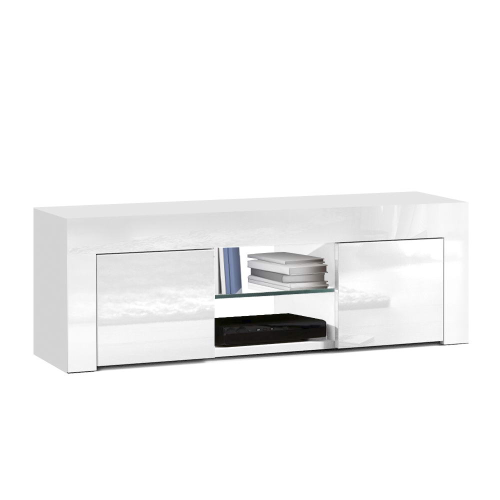 Artiss Ivan White TV Cabinet 130cm view 3