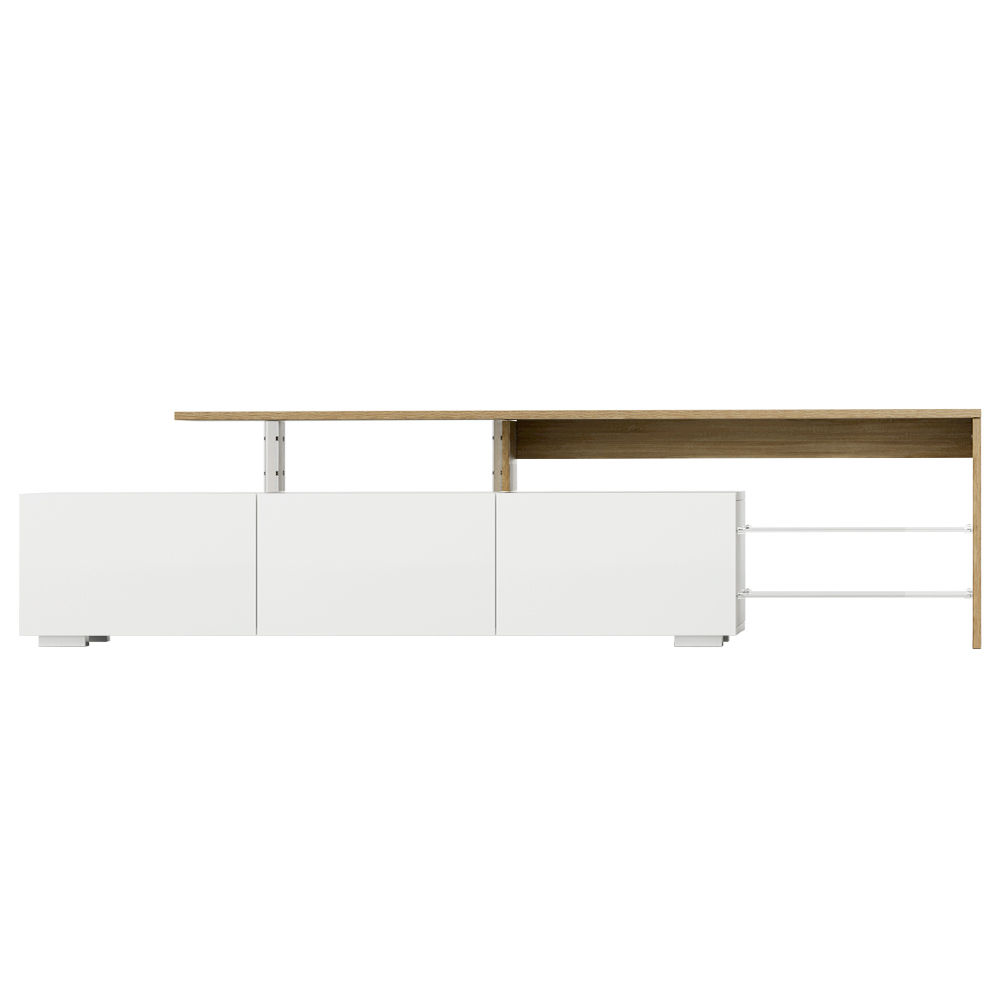 Artiss James TV Cabinet Entertainment Unit 180cm White Wood view 5