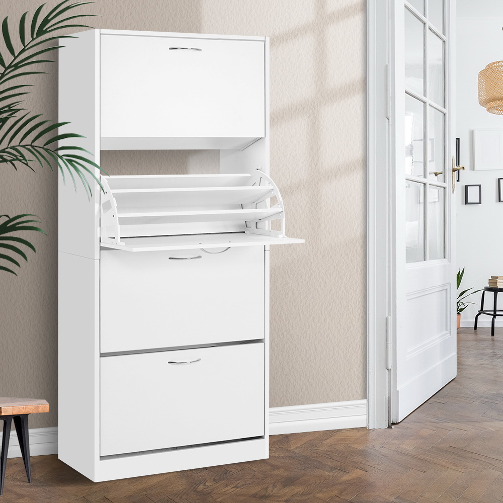 Artiss Shoe Rack Cabinet 60 Pairs 4 Doors