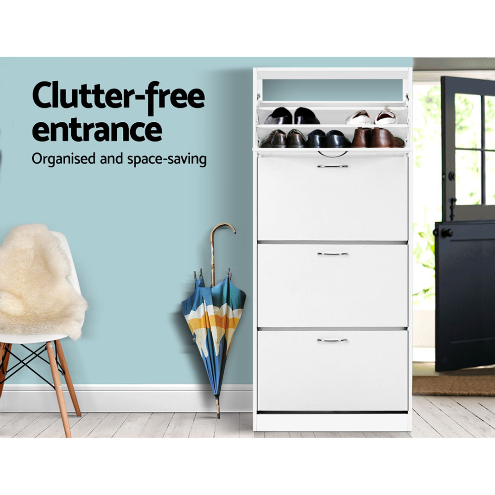 Artiss Shoe Rack Cabinet 60 Pairs 4 Doors view 5