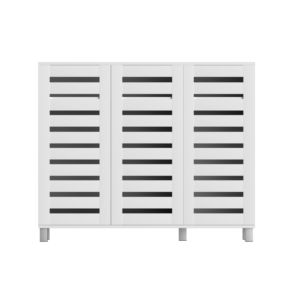 Artiss Shoe Rack Cabinet 30 Pairs Adjustable White view 3