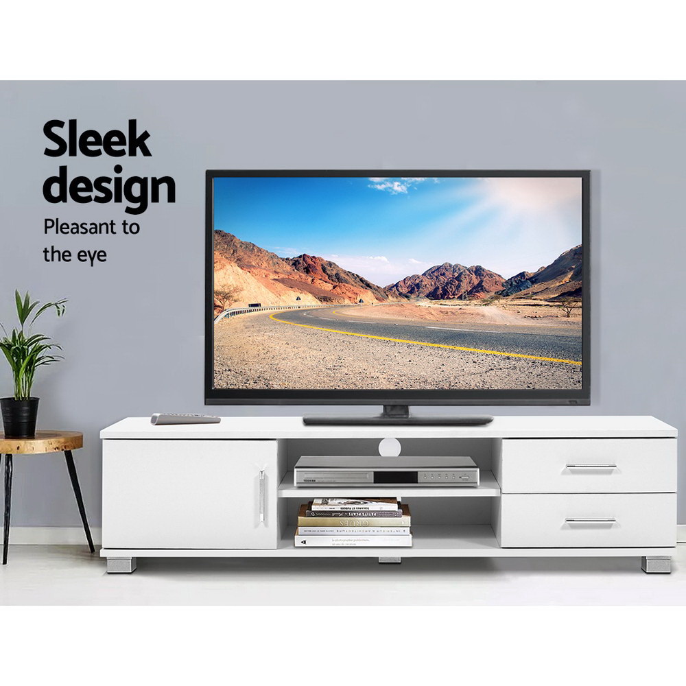 Artiss Dylan White TV Cabinet 120cm view 5