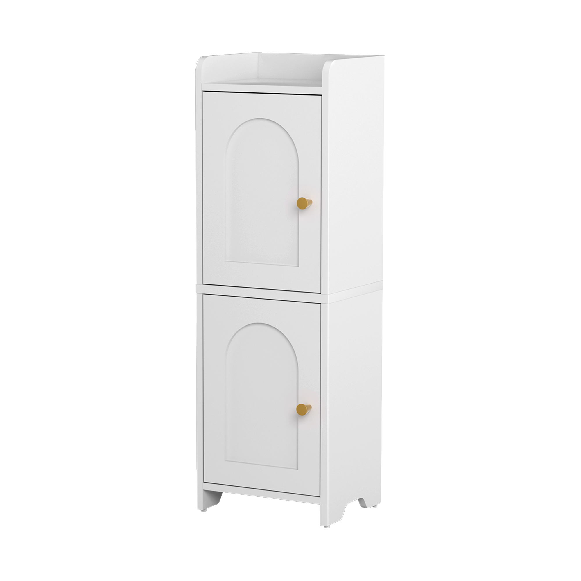 Artiss Slim Storage Cabinet White Single or Set of 2
