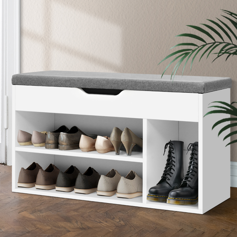 Artiss Allen Shoe Rack Bench White