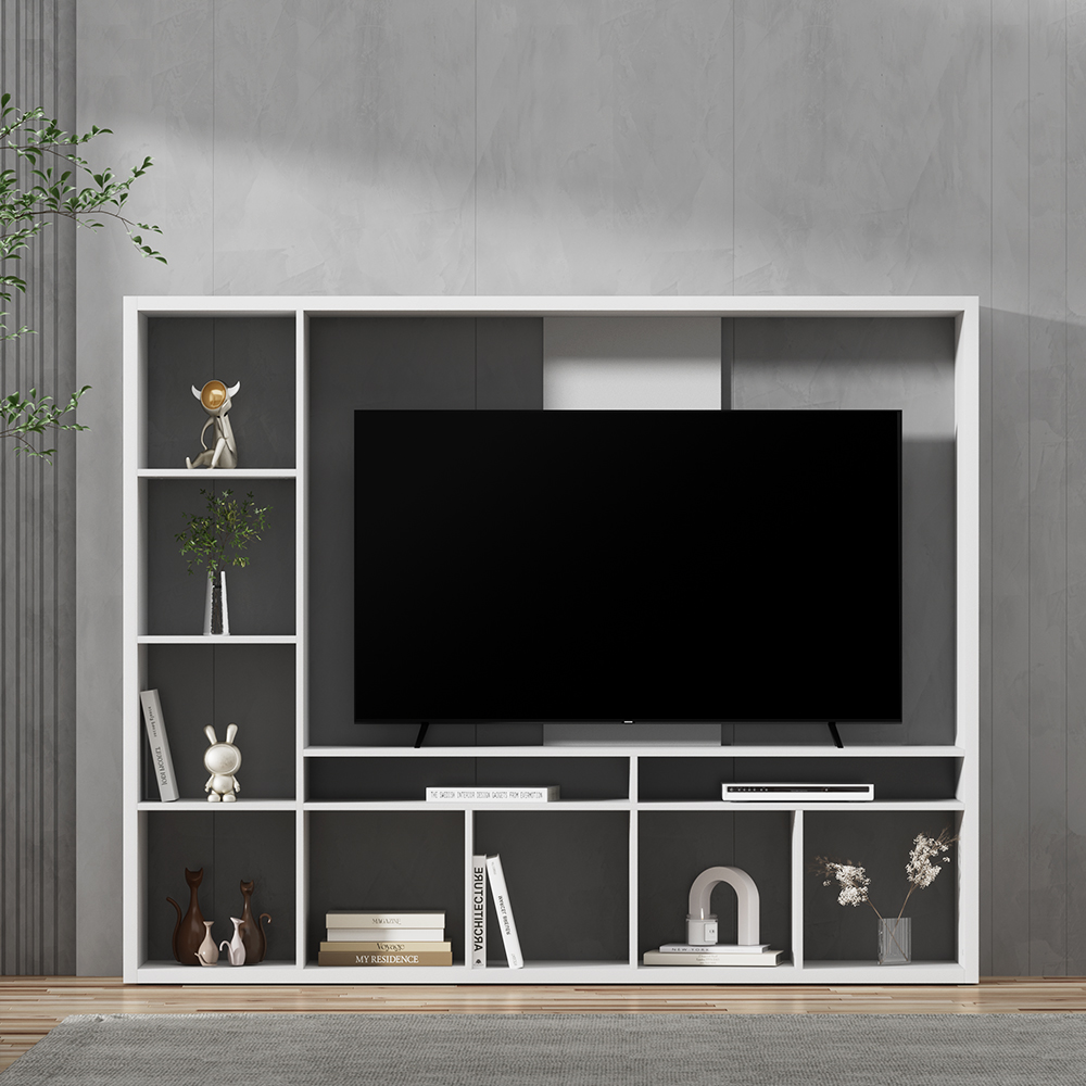 Artiss White TV Cabinet with Open Shelves 183cm