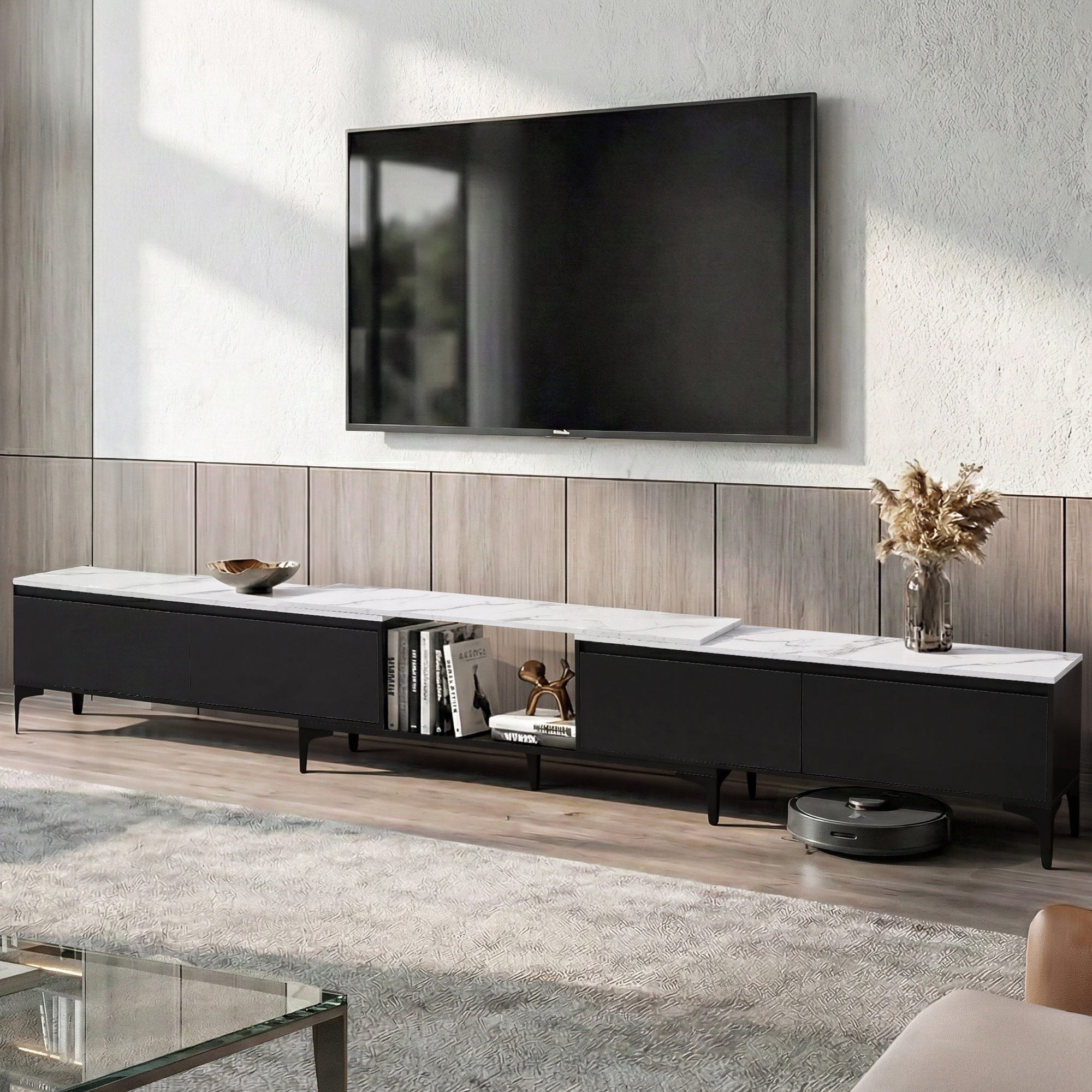 Artiss Extendable TV Cabinet Entertainment Unit 240 to 340cm