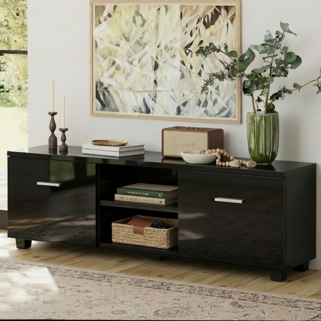Artiss Jim Black TV Cabinet 140cm