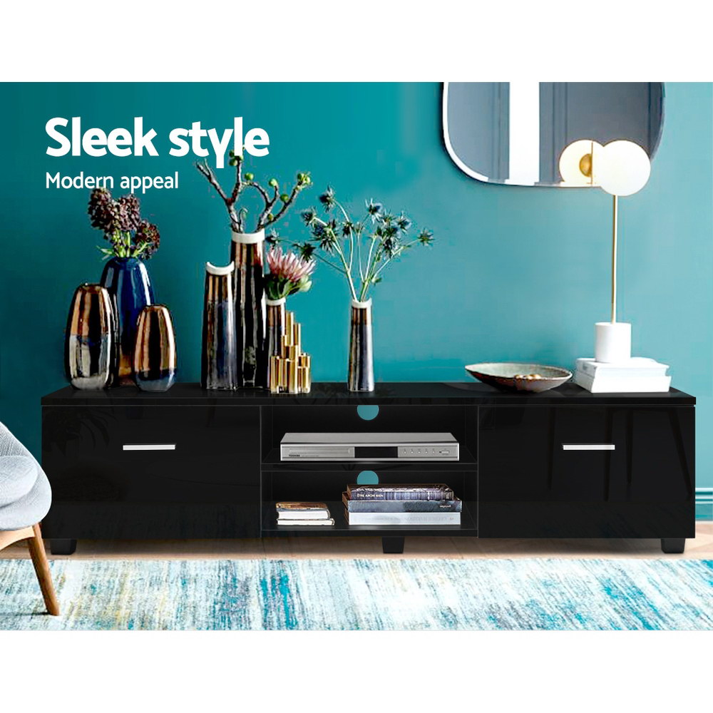 Artiss Jim Black TV Cabinet 140cm view 5