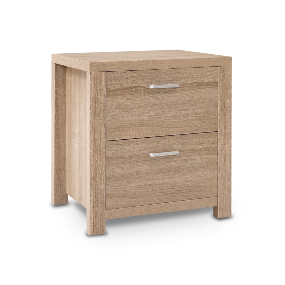 Artiss MAXI Pine Bedside Table, Single or Set of 2