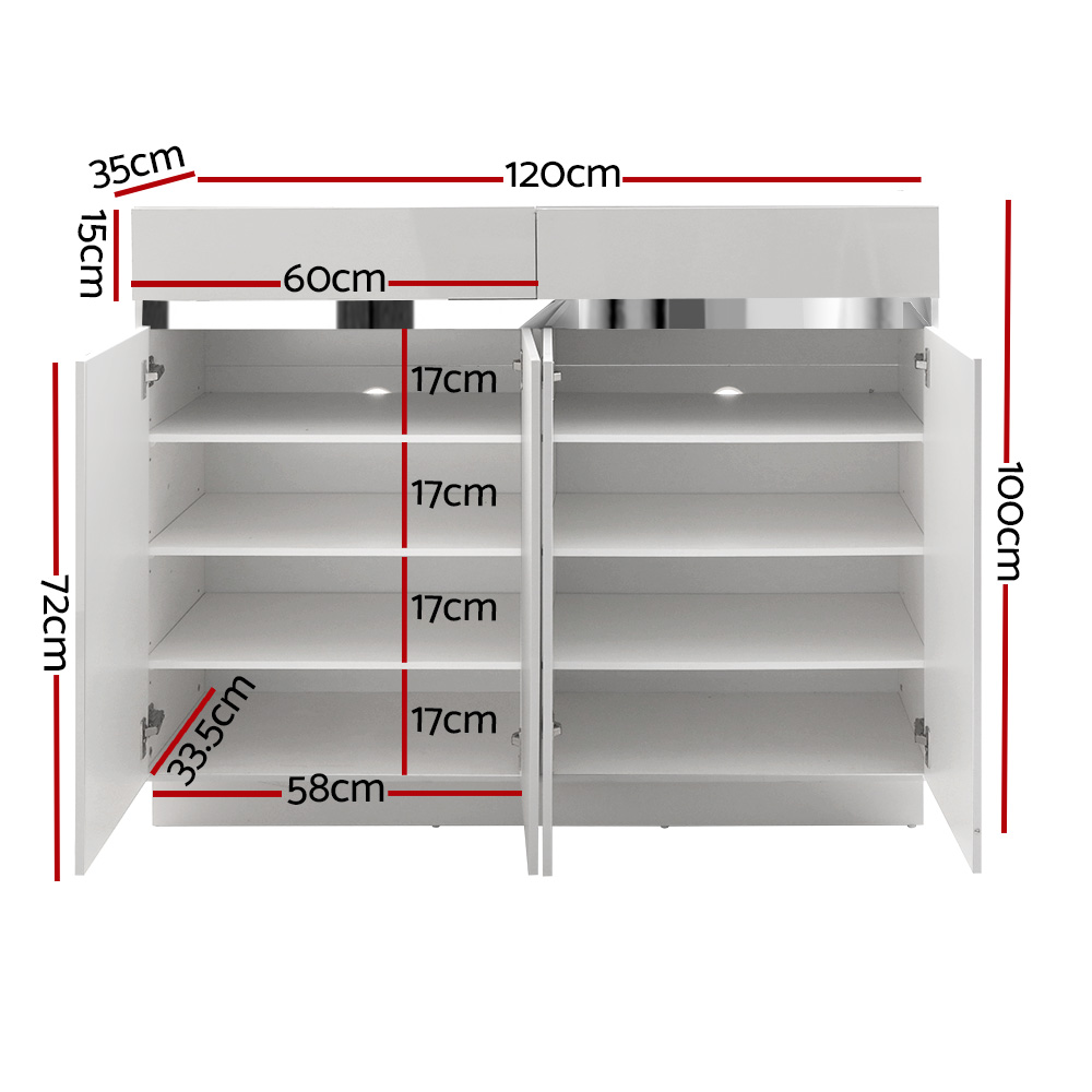 Artiss Lydia Shoe Storage Cupboard 24 Pairs view 4