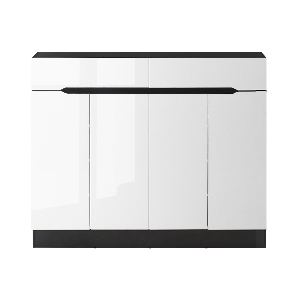 Artiss Lydia Shoe Rack Cabinet 120cm with Drawer, White view 5