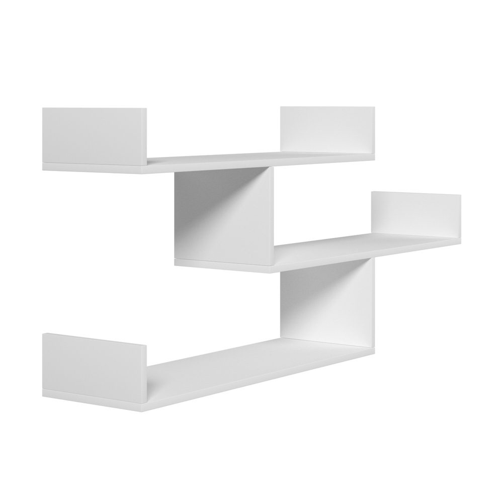 Artiss Floating Wall Shelf 3 Tier in 2 Colours view 3