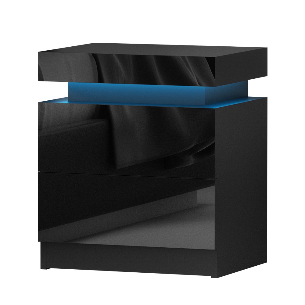 Artiss COLEY LED Bedside Table, Single or Pair view 2