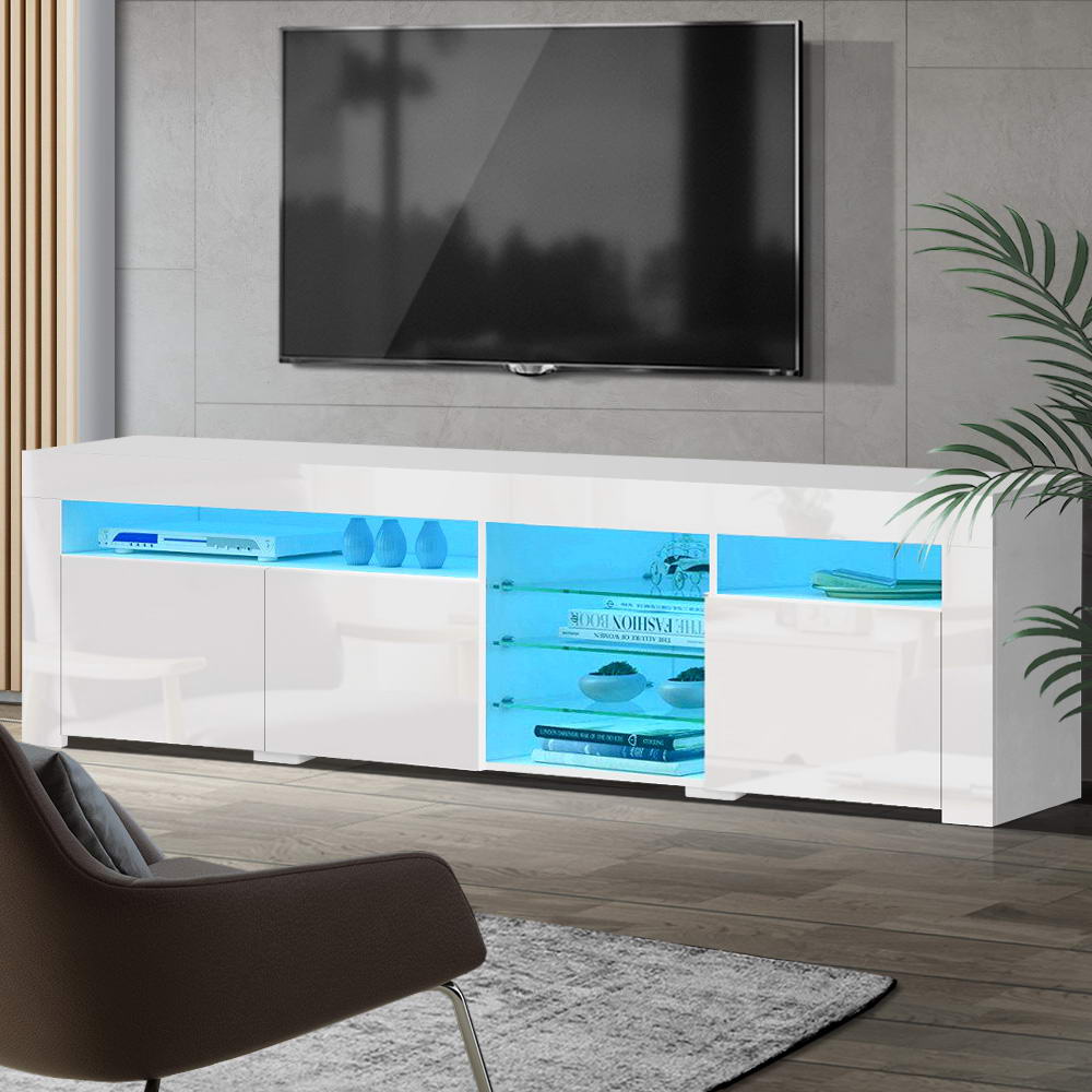 Artiss LED TV Cabinet Entertainment Unit White in 2 Sizes