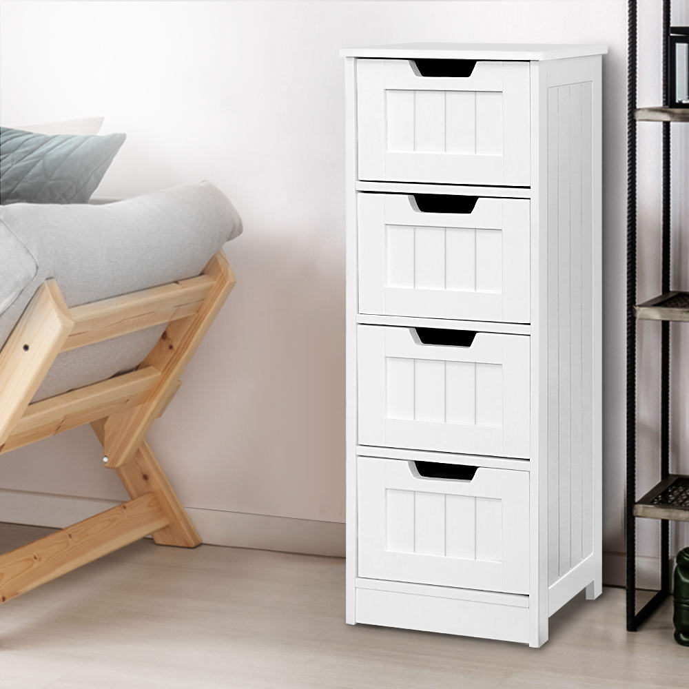 Artiss LEESA 4 Chest of Drawers, White