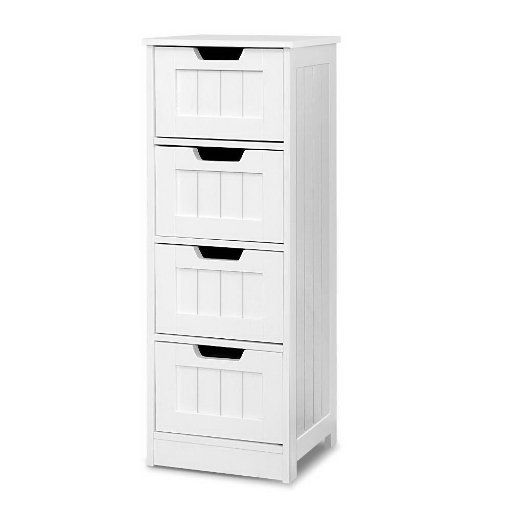 Artiss LEESA 4 Chest of Drawers, White view 3