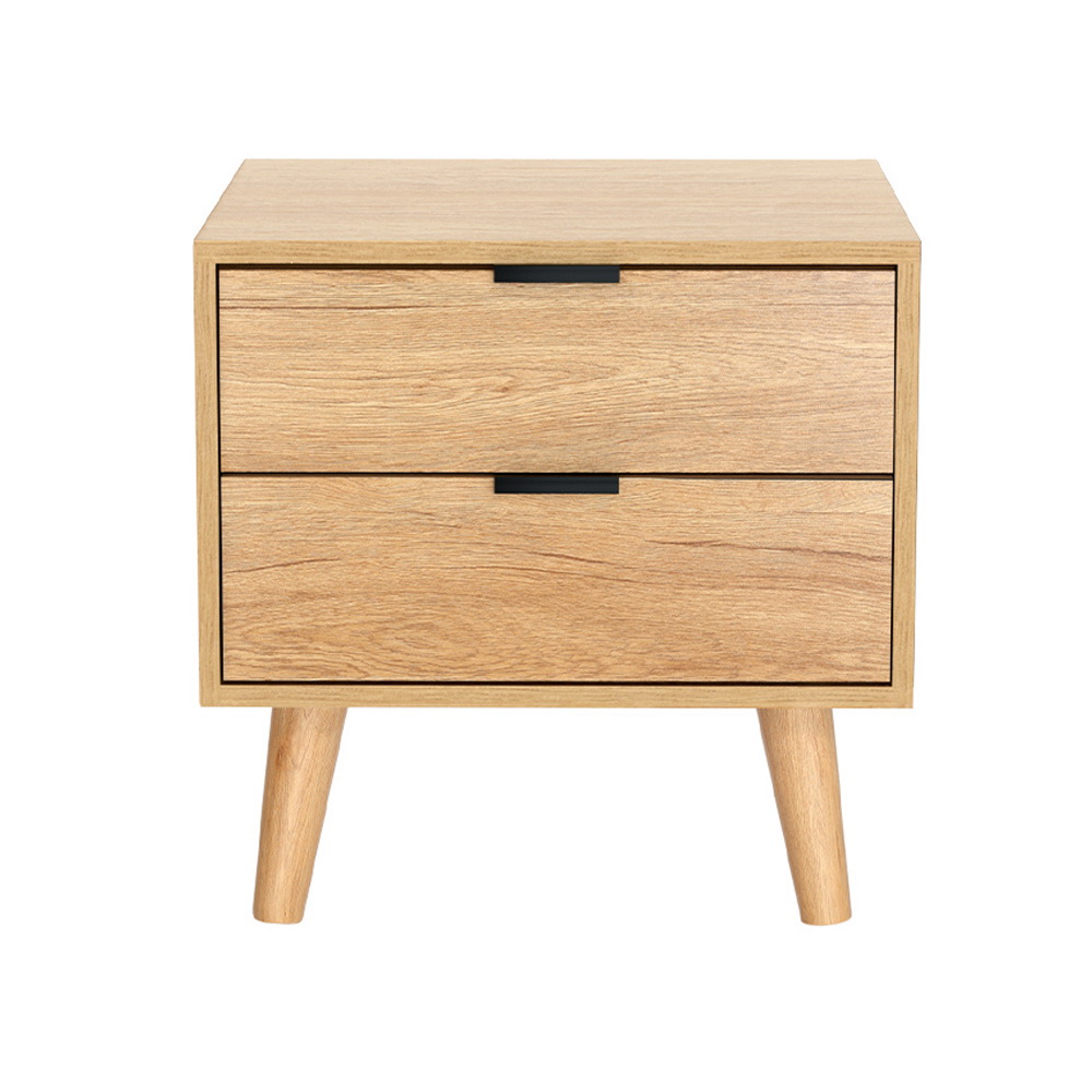 Artiss Bedside Table with 2 Drawers, in 2 Colours view 3