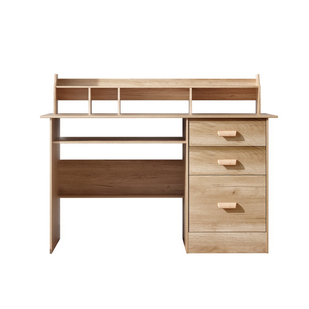 Artiss Computer Desk with 2-Tier Shelf and Drawers view 3