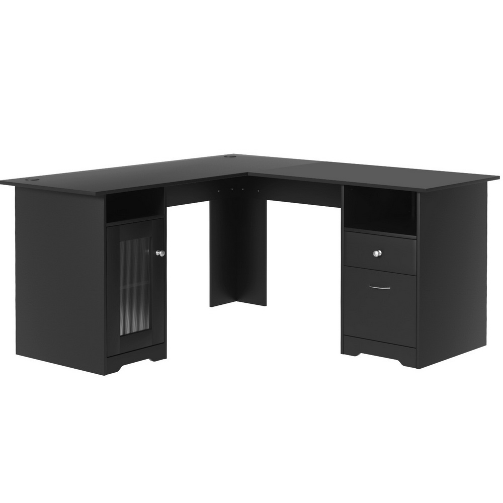 Artiss L-Shaped Corner Computer Desk with Storage