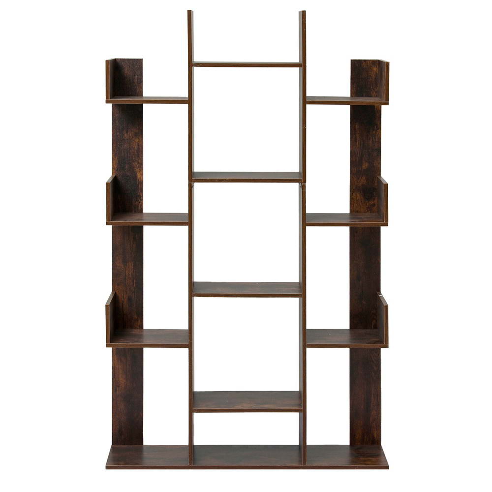 Artiss ROMI Tree-Shaped Bookshelf in Walnut view 5