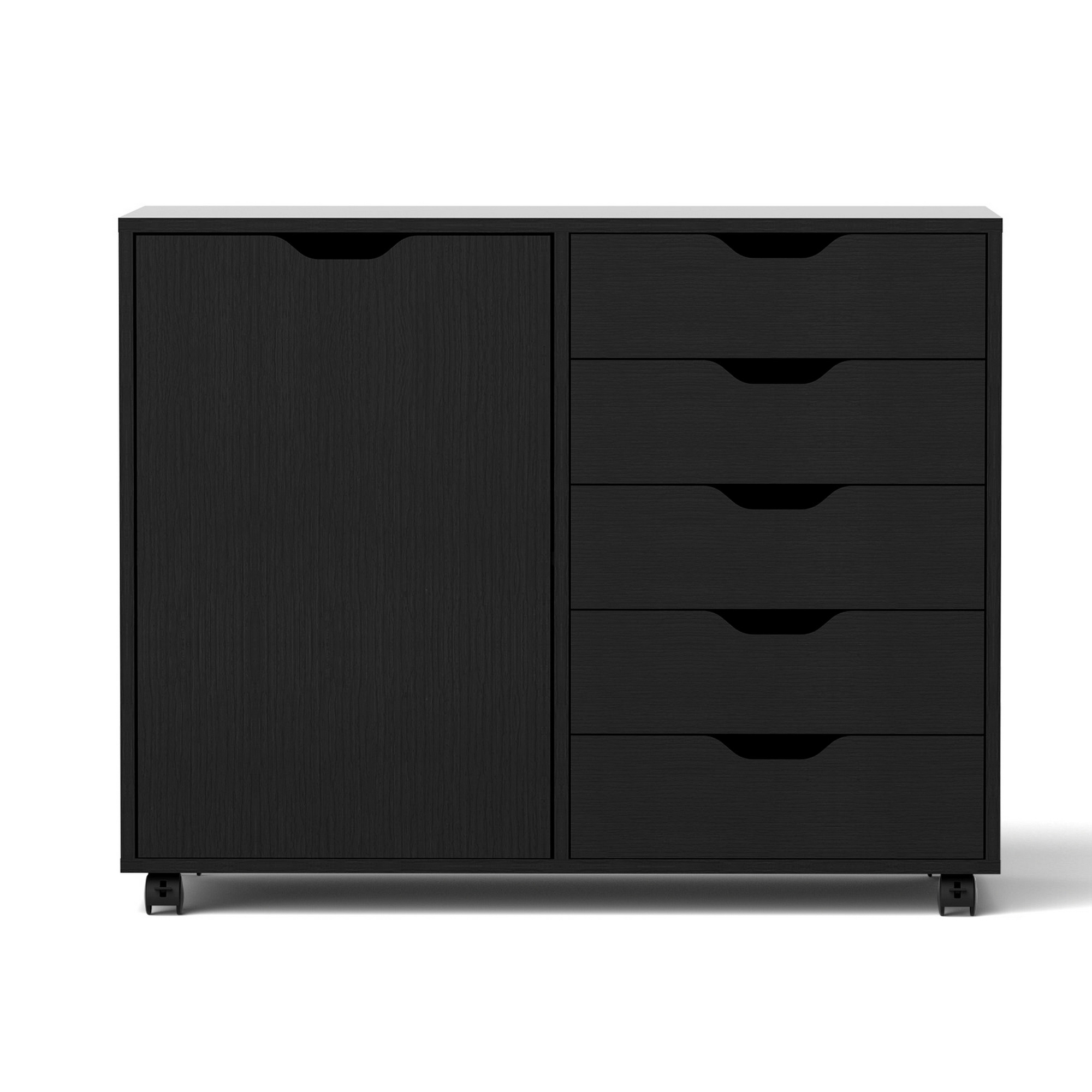 Artiss Mobile Filing Cabinet 5 Drawer with Printer Stand view 4