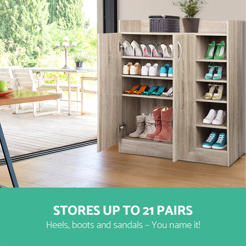 Artiss Clair Shoe Rack Cabinet 21 Pairs Adjustable view 5