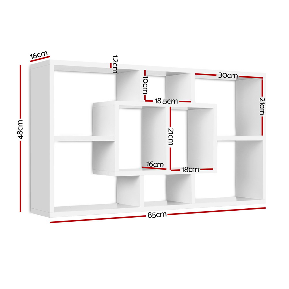 Artiss Floating Wall Shelves Bookshelf in 3 Colours view 2