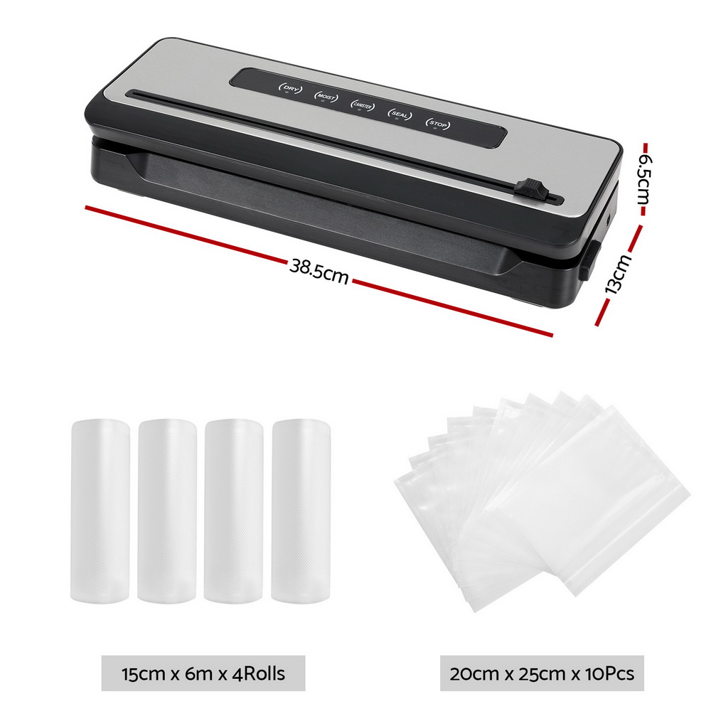 Devanti Vacuum Sealer Machine 4 Modes Sealing Cutter view 2