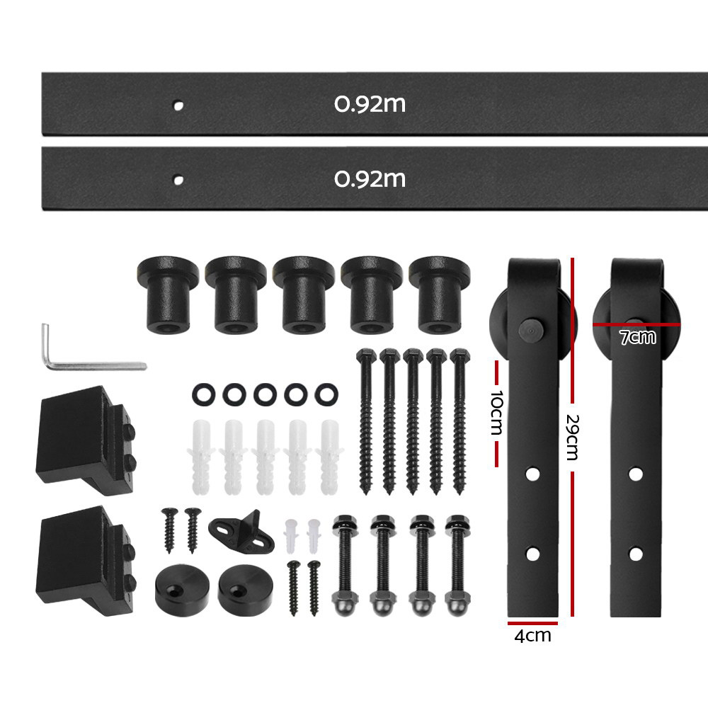 Cefito Sliding Barn Door Hardware, 610 to 1829mm view 2