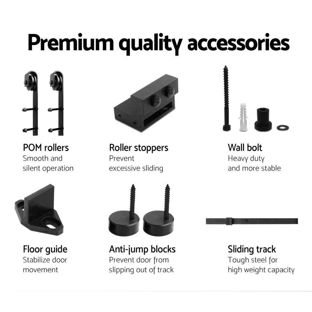 Cefito Sliding Barn Door Hardware, 610 to 1829mm view 5